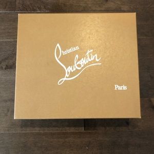 Christian Louboutin Bello 85 black leather bootie, size 38